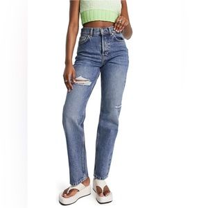 Topshop High Waist Dad Jeans Size 26X30